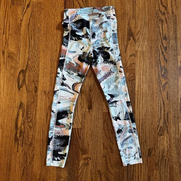 Under Armour Womens XS Leggings HeatGear Compression Crop Activewear Athleisure - Picture 3 of 12